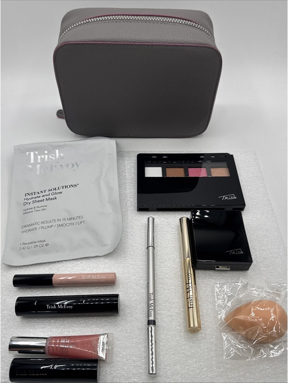 Trish McEvoy Beauty Makeup Planner System With Makeup Included Gray Case Travel